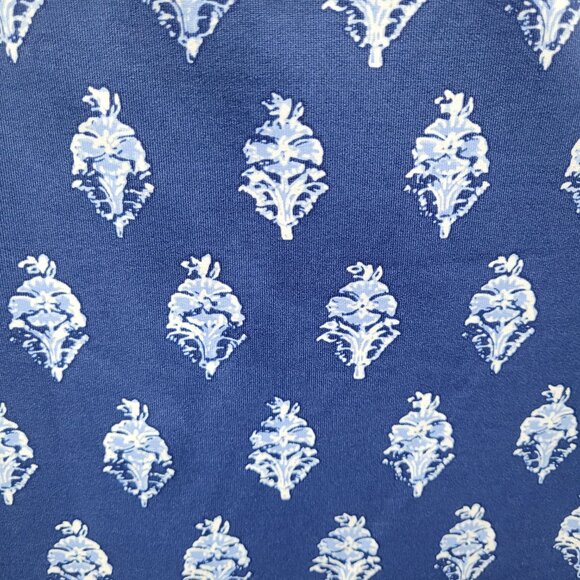 J. McLaughlin Women's Boat Neck Jersey Knit Drawstring Dress Blue White Size Med - Picture 4 of 9